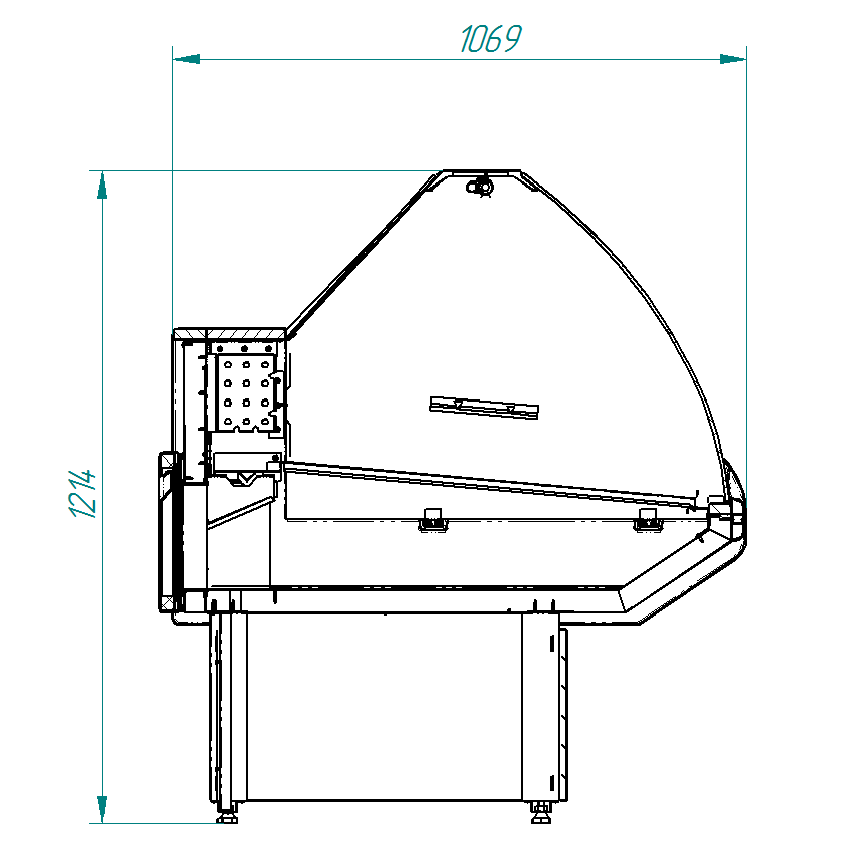 Витрина холодильная Cryspi OCTAVA XL M 1800 - фото 3 - id-p113253799