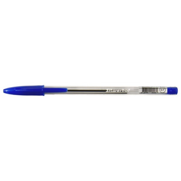 Ручка шариковая Silwerhof SIMPLEX (016045-01), 0.7мм синие чернила(работаем с юр лицами и ИП)