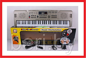 MQ816 USB Детский синтезатор, пианино с микрофоном, от сети, 61 клавиша