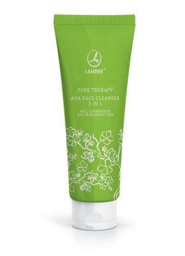 Отшелушивающий и очищающий гель с АНА-кислотами 3 в 1 Lambre AHA FACE Cleanser 3 in 1 - фото 1 - id-p113300426