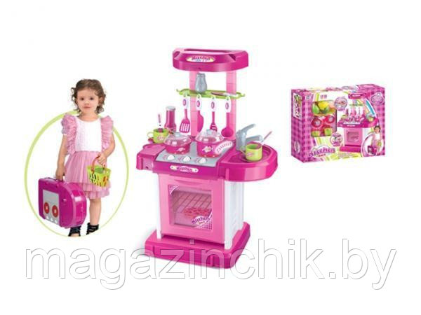 Кухня игровая Kitchen Set розовая арт. 008-56 со светом и звуком - фото 5 - id-p6599321