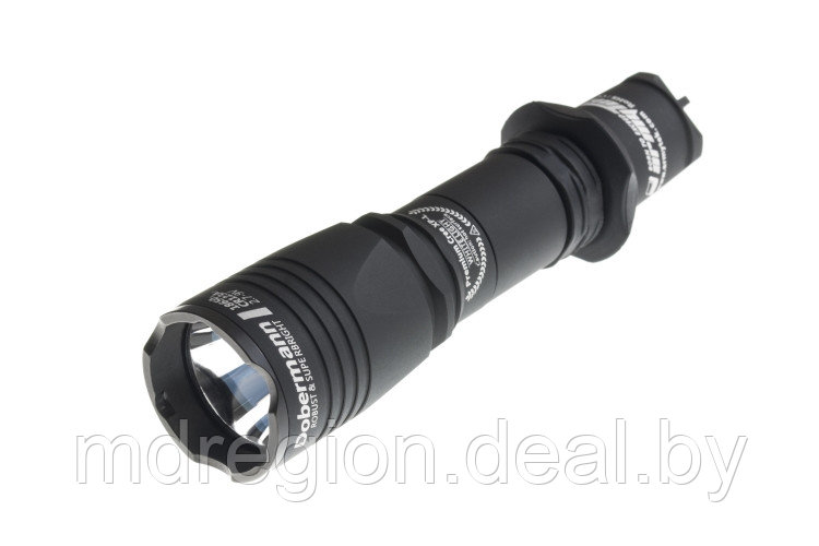 Фонарь Armytek Dobermann Pro XP- L High Intensity, черный (Теплый свет) - фото 1 - id-p113308292