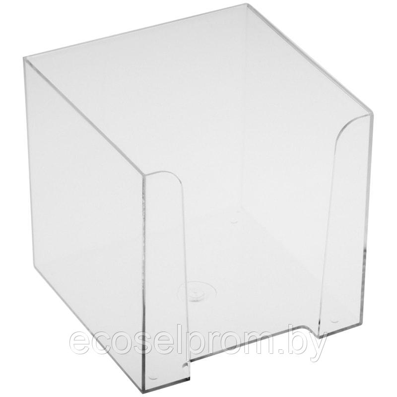 Пластбокс прозрачный для бумажного блока 9*9*9