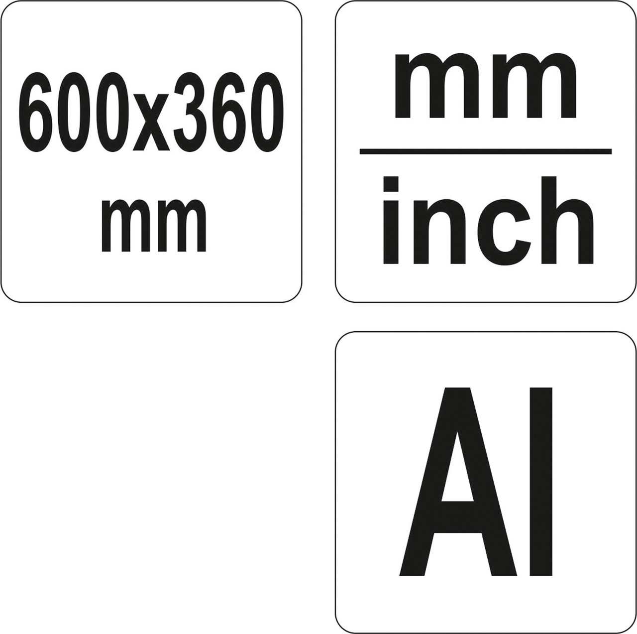 Угольник-линейка 600 мм AL "Yato" YT-70791 - фото 4 - id-p113314296