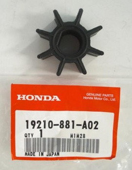 Крыльчатка водяного насоса Honda BF 5, BF4.5, 19210-881-А02, фото 2