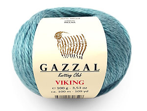 Пряжа Gazzal Viking цвет 4005 мята