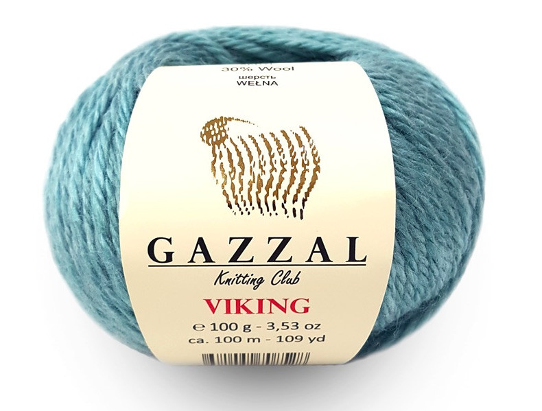 Пряжа Gazzal Viking цвет 4005 мята - фото 1 - id-p113314798
