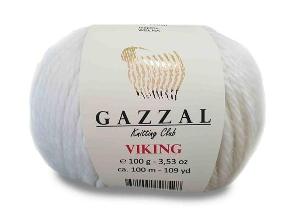 Пряжа Gazzal Viking цвет 4009 белый