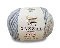 Пряжа Gazzal Viking цвет 4011 светло-серый