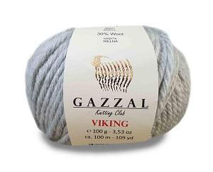 Пряжа Gazzal Viking цвет 4011 светло-серый