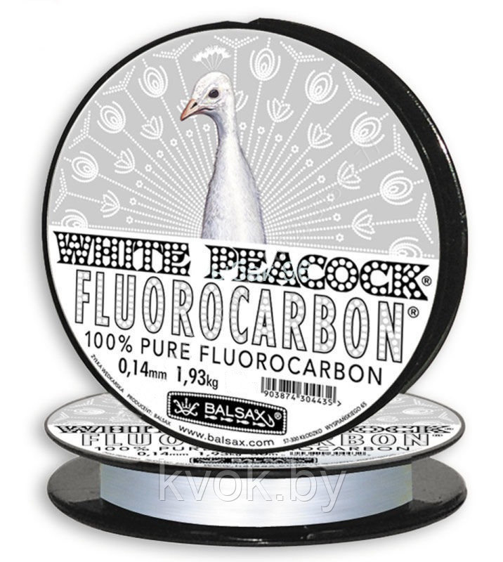 Леска флюорокарбоновая Balsax White Peacock Fluorocarbon 30м