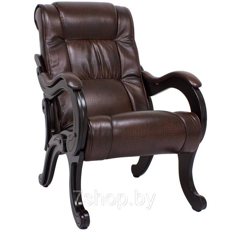 Кресло для отдыха Комфорт Модель 71 венге/ Antik crocodile - фото 1 - id-p113333045
