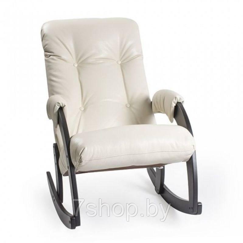 Кресло-качалка Комфорт Модель 67 венге/ Polaris Beige - фото 1 - id-p113333048