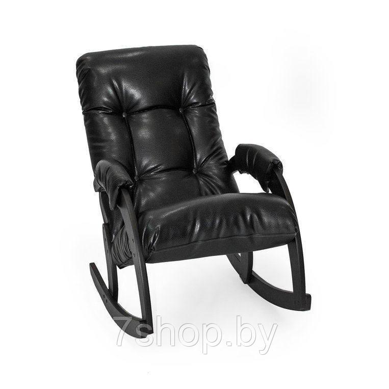 Кресло-качалка Комфорт Модель 67 венге/ Vegas Lite Black - фото 1 - id-p113333050