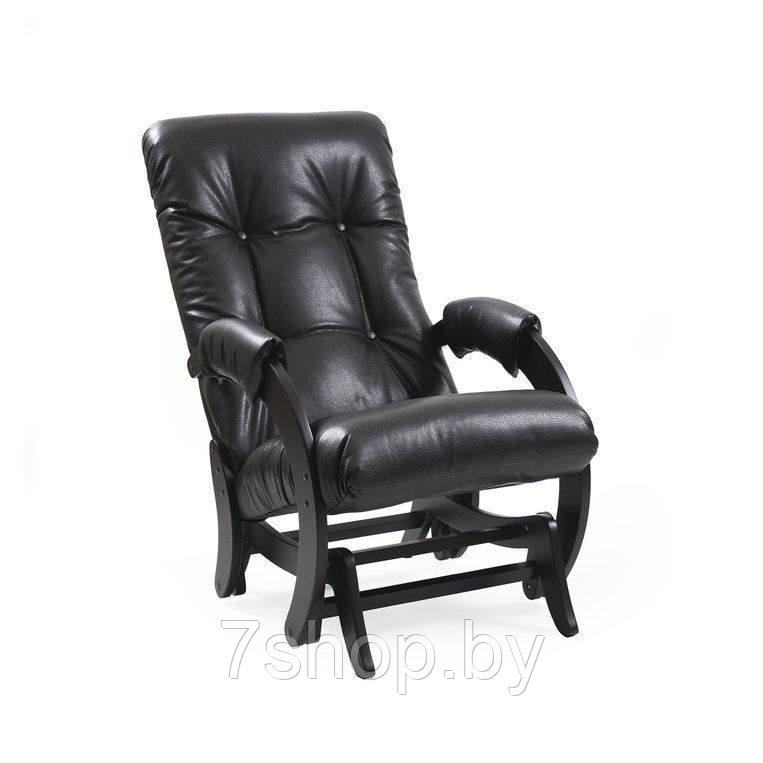Кресло-качалка глайдер Комфорт Модель 68 венге/ Vegas Lite Black