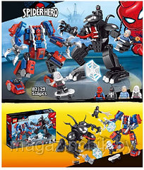 Конструктор Человек-паук против Венома, 82129, аналог Лего Марвел 76115