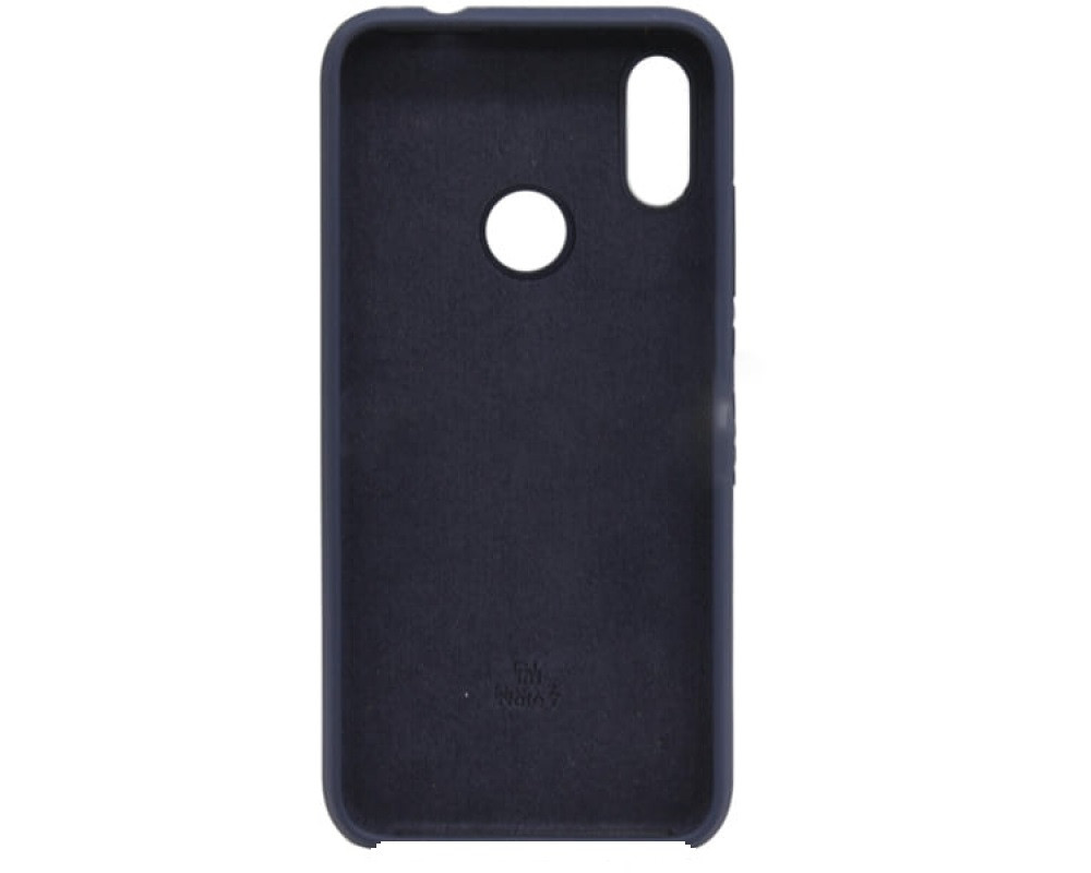 Чехол-накладка для Xiaomi Redmi Note 7 (копия) Silicone Cover темно-синий - фото 2 - id-p113376194