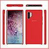 Чехол-накладка для Samsung Galaxy Note 10 Plus (копия) Silicone Cover красный