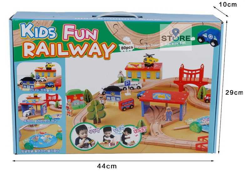 Деревянная железная дорога Fun Rail WAY+Puzzle - фото 3 - id-p113396539
