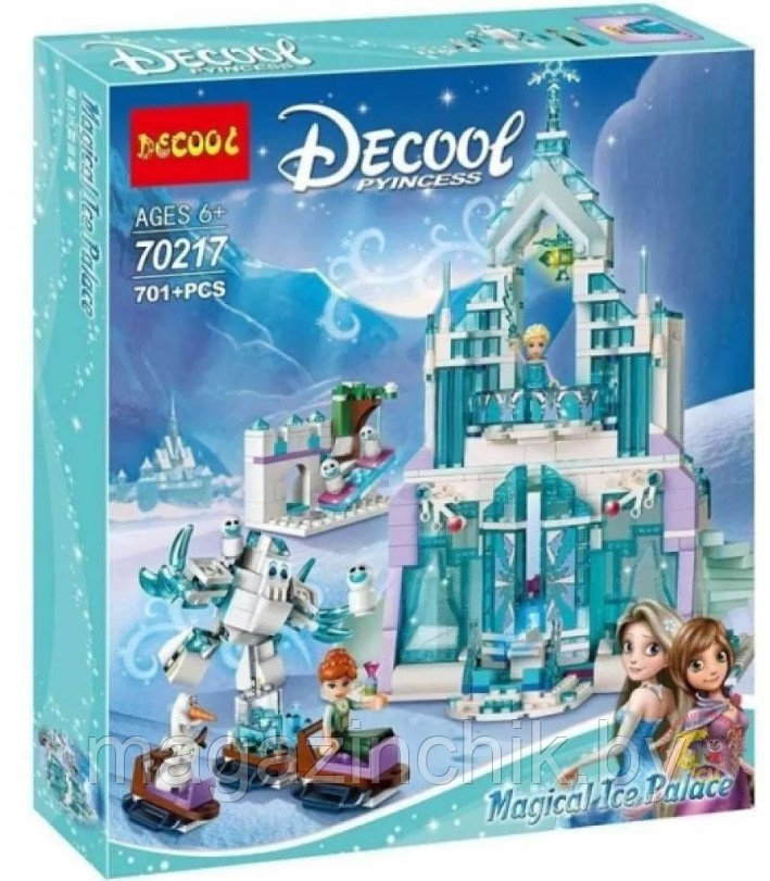 Конструктор Decool Волшебный ледяной замок Эльзы, 701 деталь 70217