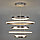 Подвесной светодиодный светильник с пультом управления 90179/5 сатин-никель, фото 3