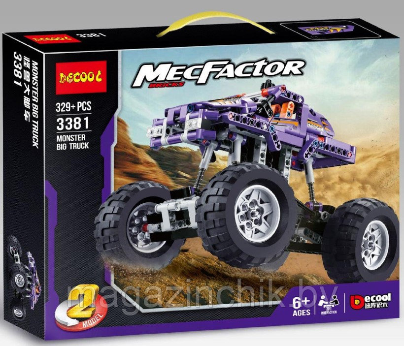 Конструктор 3381 Decool Monster Trucks, 329 деталей