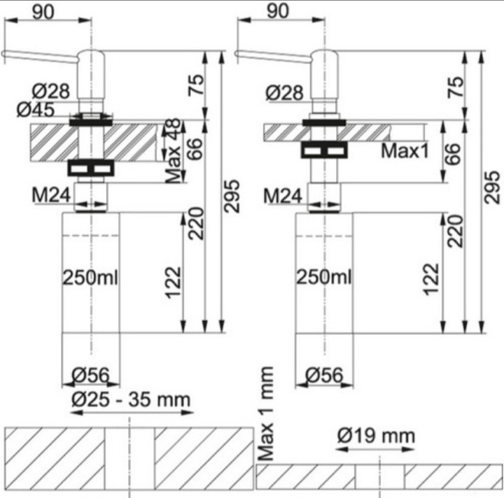 Дозатор жидкого мыла Franke Comfort - фото 2 - id-p113398557