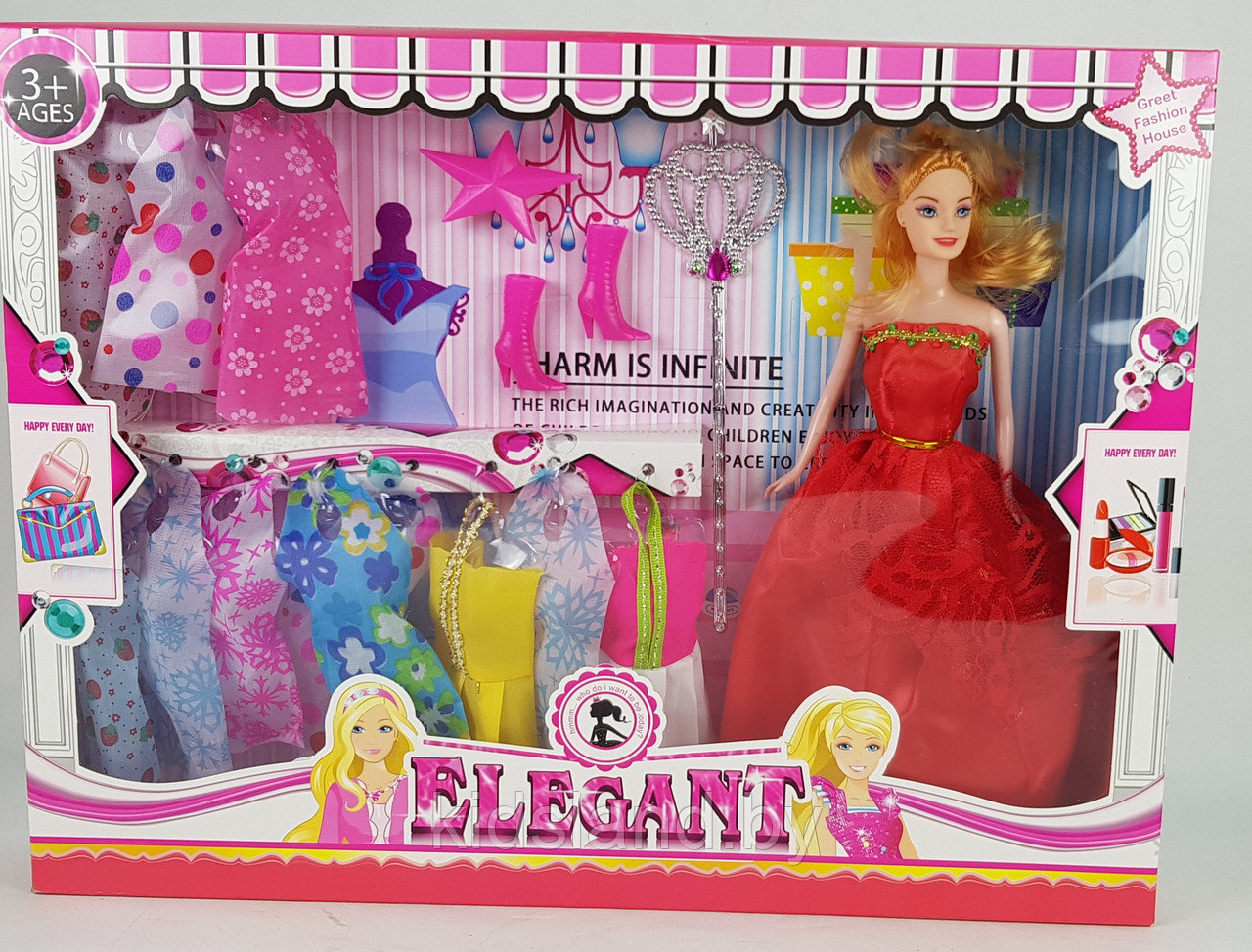 Кукла Барби с платьями и аксессуарами, арт. 054 - фото 1 - id-p113414726