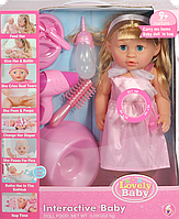 Кукла интерактивная Lovely Baby "Злата", в розовой кофте