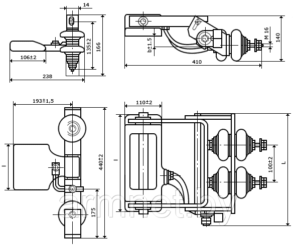 ТОКОПРИЕМНИК ТК - 9А - 1МУ2 - фото 2 - id-p6607695