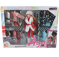 Кукла Модница с нарядами и аксессуарами, высота куклы 30 см, арт.B8062-A
