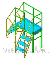 Площадки обслуживания нержавеющие, разборные