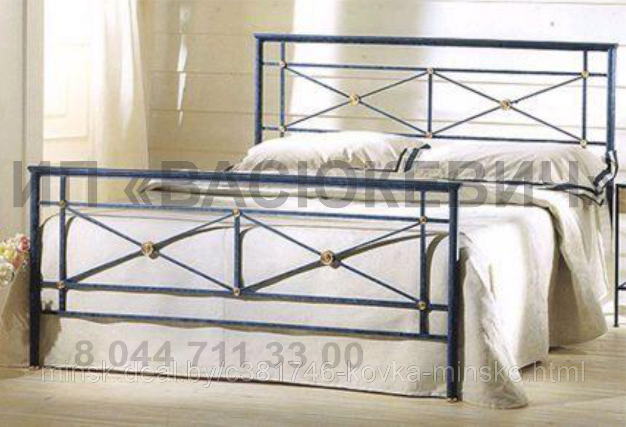 Кровать металлическая "Л5" в стиле ЛОФТ - фото 5 - id-p113463656