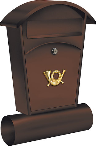 Ящик почтовый 480*280*80 мм коричневый  "Vorel" 78592, фото 2