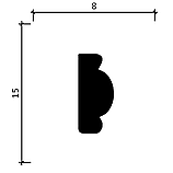 130A Молдинг (15*8*2000мм), фото 4
