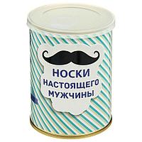 Носки в банке мужские Носки настоящего мужчины р. 42-43