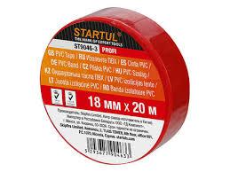 Изолента ПВХ 18ммх20м красная STARTUL PROFI (ST9046-3) - фото 1 - id-p113483093