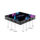 Смарт ТВ приставка H96 MAX RK3318 4G + 32G UltraHD сирень TV Box андроид, фото 2
