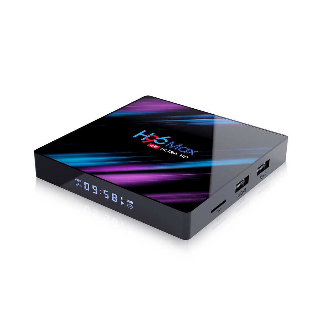 Смарт ТВ приставка H96 MAX RK3318 4G + 32G UltraHD сирень TV Box андроид - фото 4 - id-p113485673