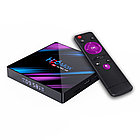 Смарт ТВ приставка H96 MAX RK3318 4G + 32G UltraHD сирень TV Box андроид, фото 5