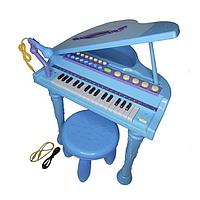 Детский синтезатор (пианино) со стульчиком и микрафоном (арт.3205А)