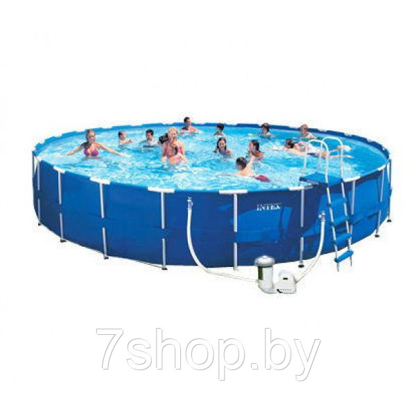 Каркасный бассейн с комплектом 732х132 см, Metal Frame, Intex 28262/54938