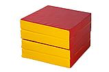 Мат № 11 (100 х 100 х 10) складной 4 сложения "КМС" красно/жёлтый, фото 3