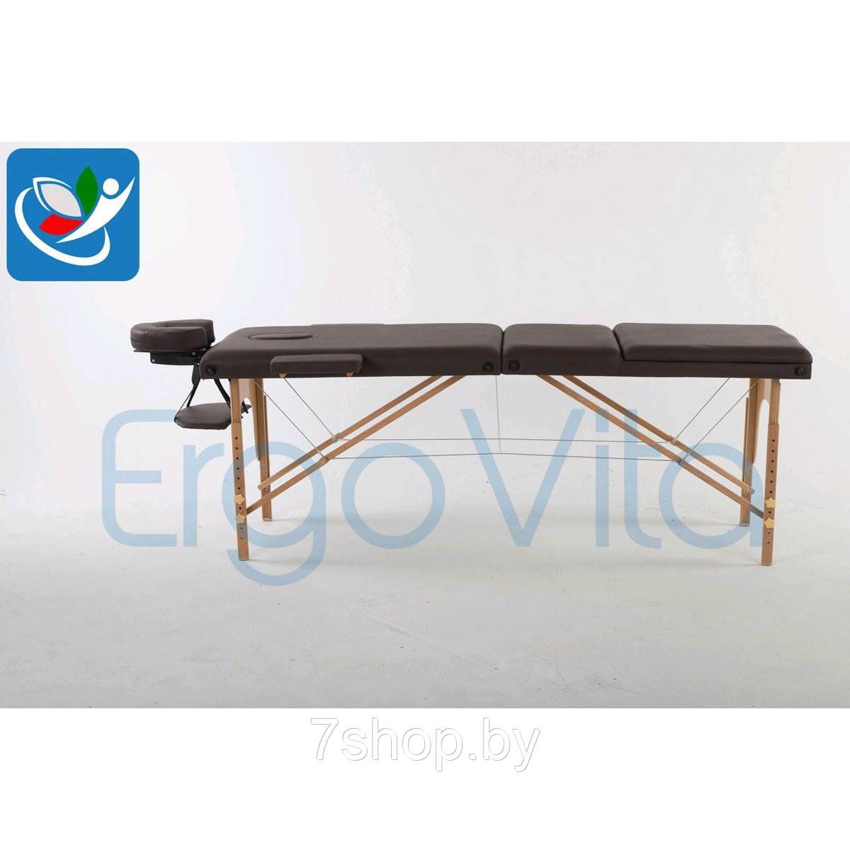 Массажный стол Коричневый ErgoVita CLASSIC COMFORT PLUS - фото 4 - id-p88731411