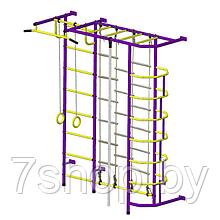 Шведская стенка "Пионер - С5Л" пурпурно/жёлтый