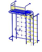 Шведская стенка "Пионер - С6С" сине/жёлтый