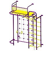 Шведская стенка "Пионер - С6С" пурпурно/жёлтый