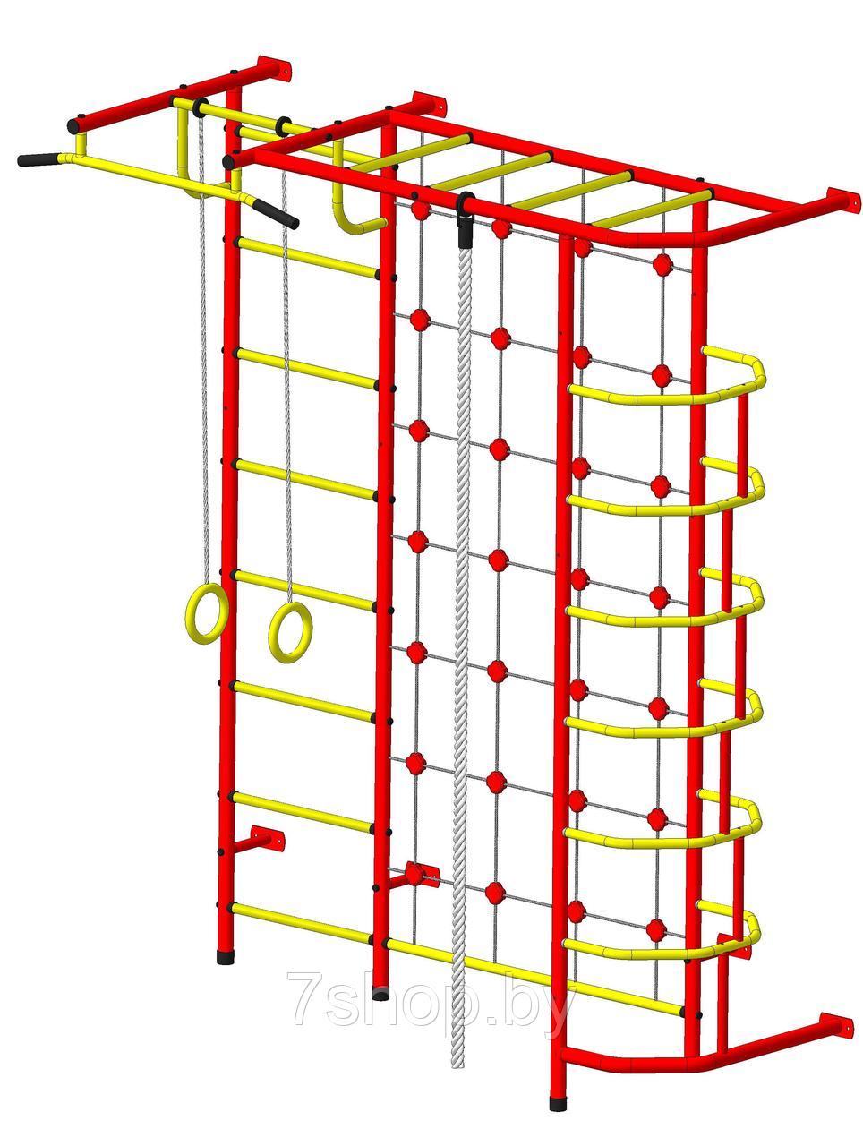 Шведская стенка "Пионер - С5СМ" красно/жёлтый
