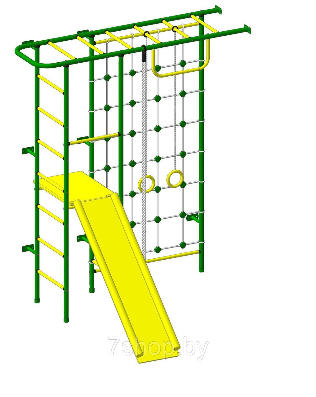 Детский спорткомплекс "Пионер 11СМ" зелёно/жёлтый