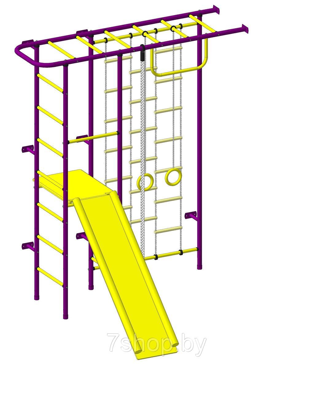 Детский спорткомплекс "Пионер 11Л" пурпурно/жёлтый